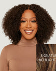 Natural Black Kinky Curly HD Lace Wigs