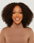 Natural Black Kinky Curly HD Lace Wigs