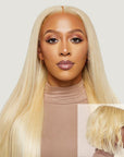 Very Straight Blonde HD Lace Wigs