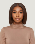 Chocolate Brown Kinky Straight HD Lace Wigs