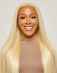 Very Straight Blonde HD Lace Wigs