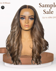 18" Straight Ash Brown HD Lace Frontal Wig
