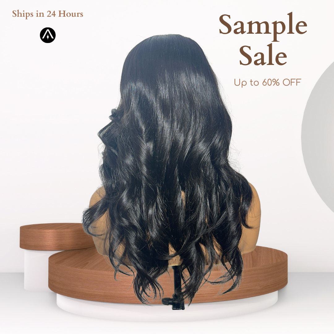 14" Straight Natural Black Lace Closure Wig