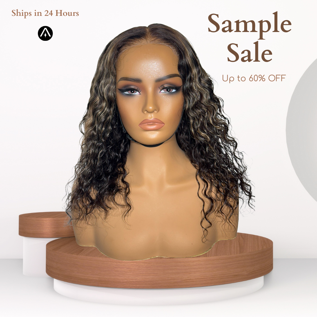 12" Wavy Highlight No. 1 Lace Closure Wig