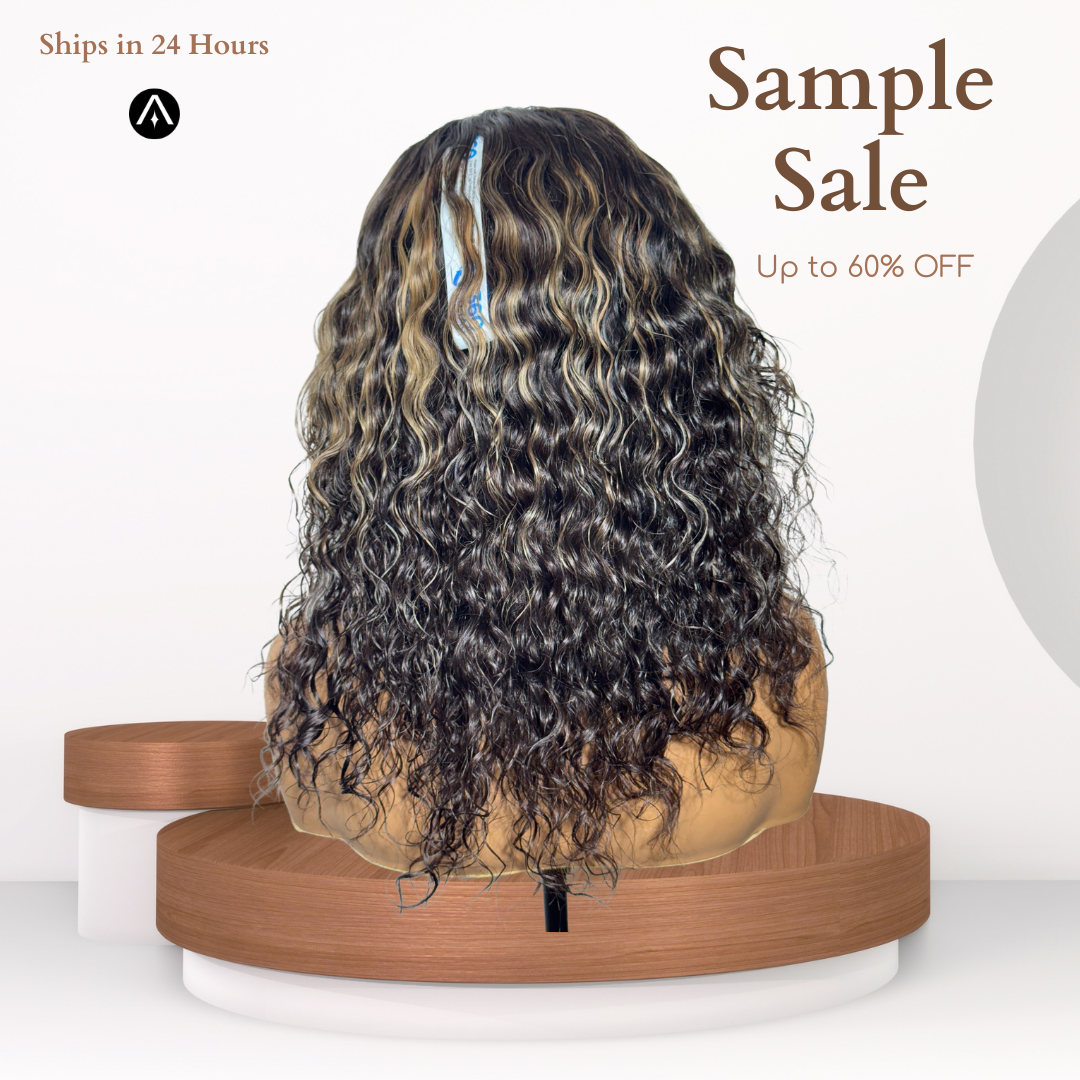 12" Wavy Highlight No. 1 Lace Closure Wig