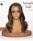 14" Straight Ash Brown Lace Frontal Wig