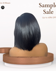 10" Straight Face Framing Ash Highlight Lace Closure Wig