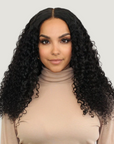 Natural Black Loose Curly HD Lace Wigs