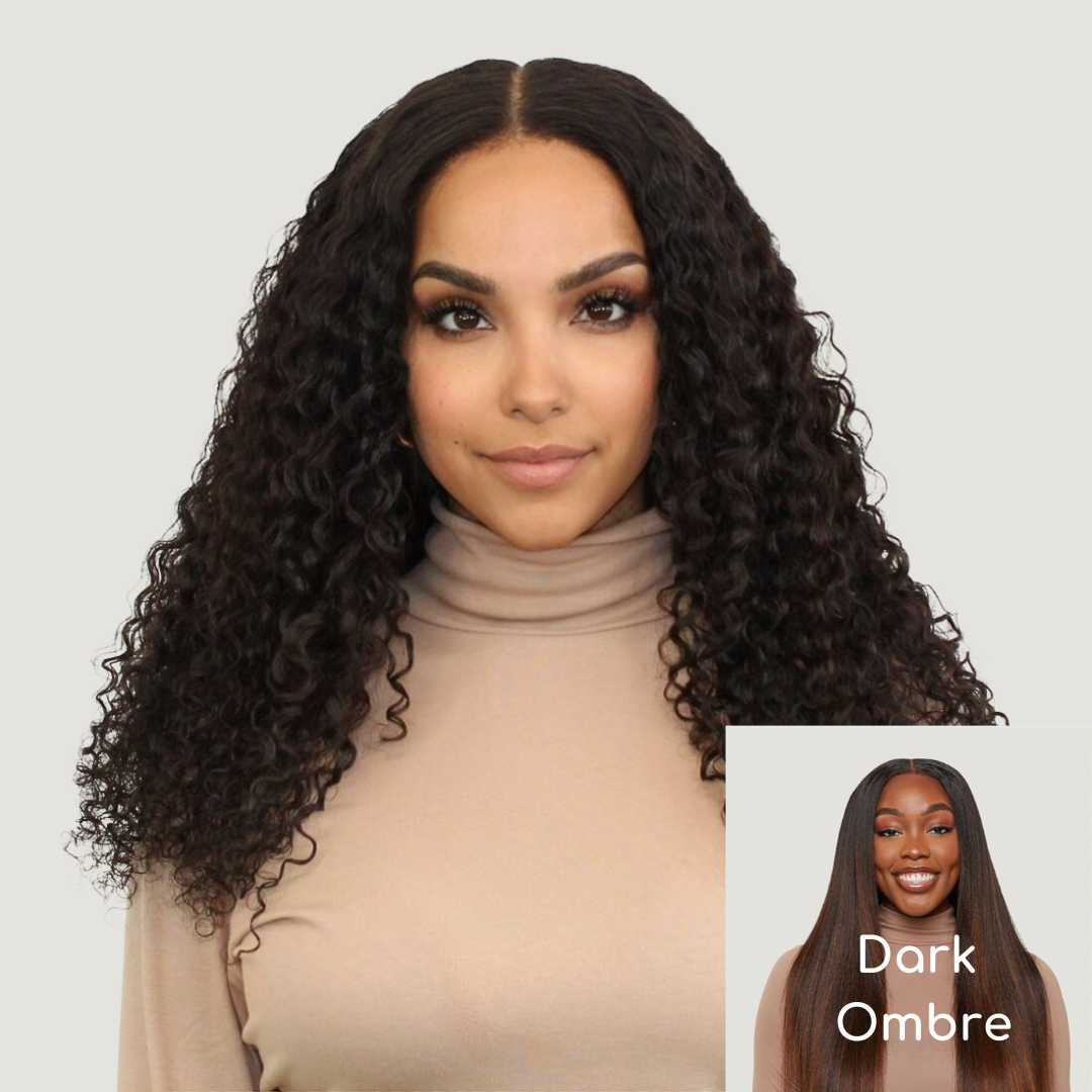 Natural Black Loose Curly HD Lace Wigs
