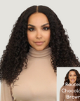Natural Black Loose Curly HD Lace Wigs