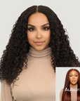 Natural Black Loose Curly HD Lace Wigs