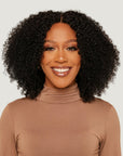 Natural Black Kinky Curly HD Lace Wigs