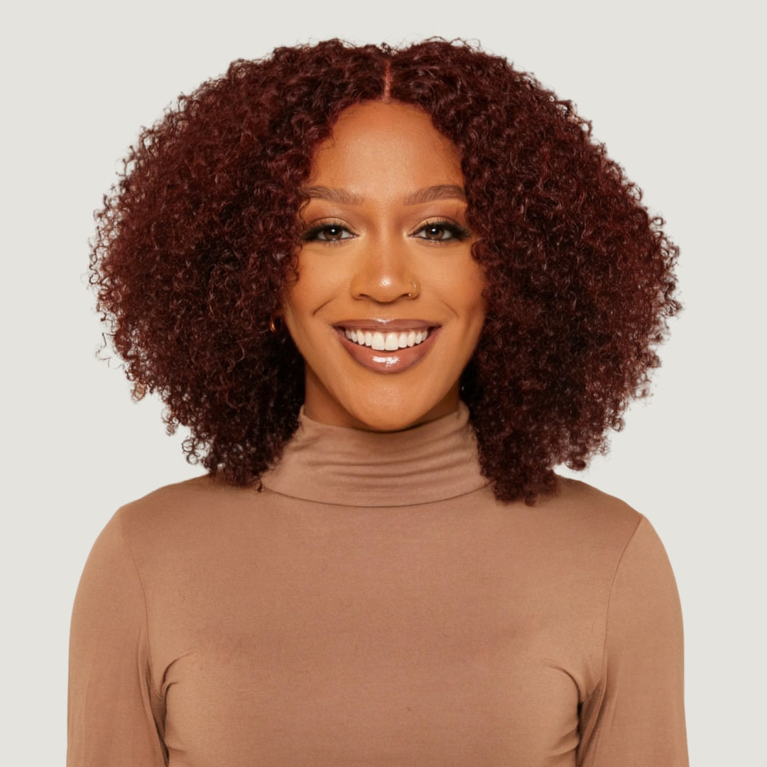 Natural Black Kinky Curly HD Lace Wigs
