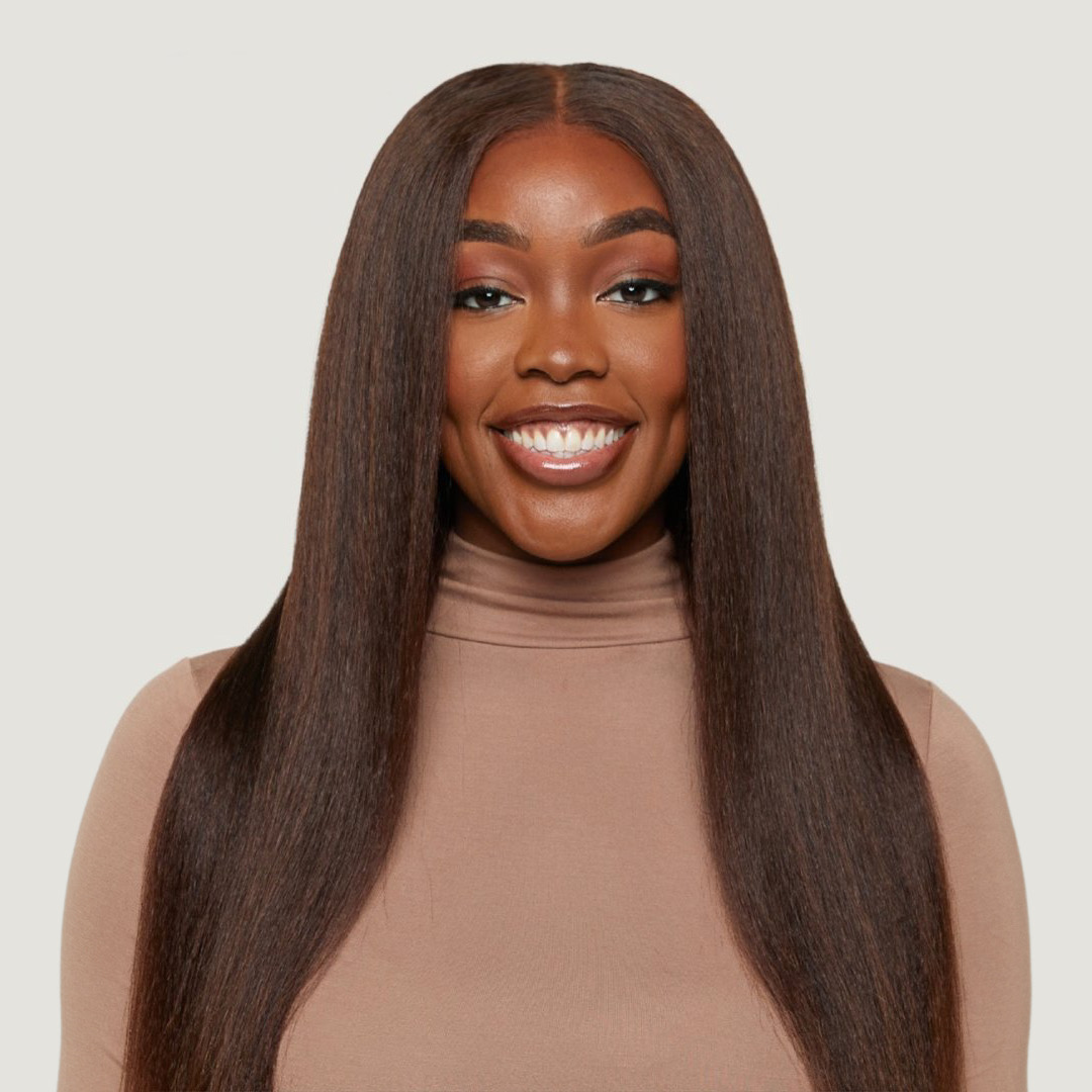 Chocolate Brown, Kinky Straight HD Lace Wig