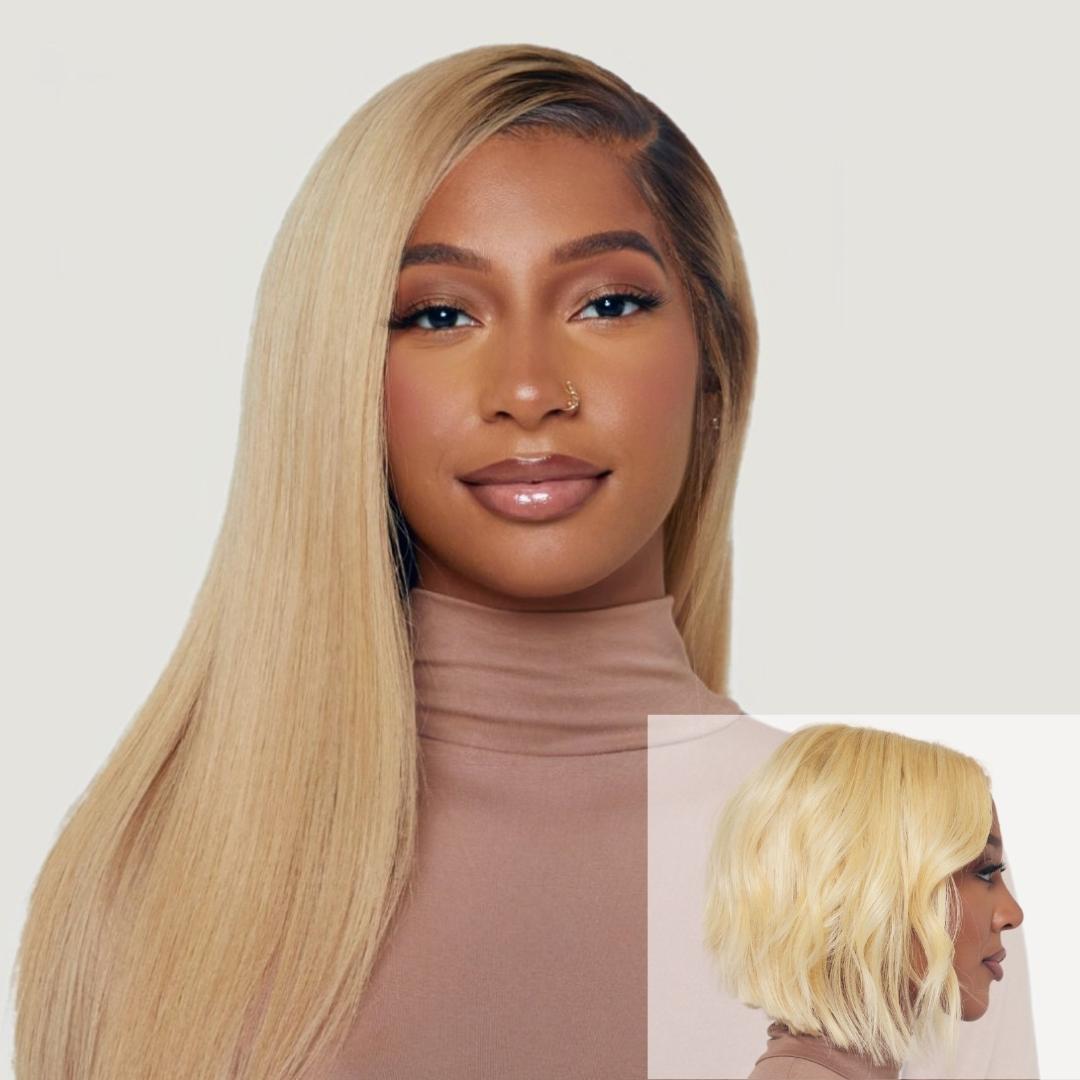 Very Straight Blonde HD Lace Wigs