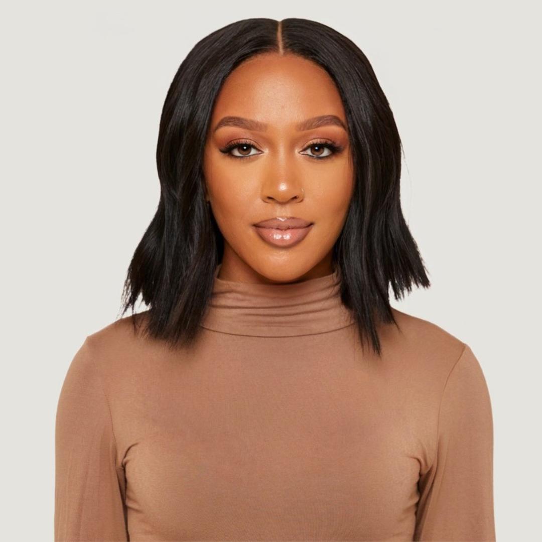 Natural Black Very Straight HD Lace Wigs