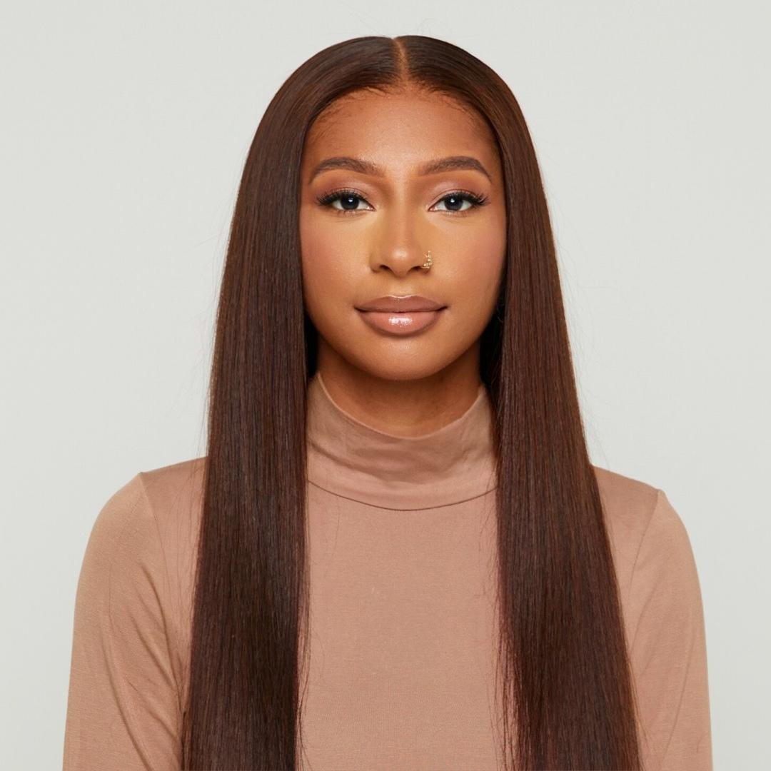 Natural Black Very Straight HD Lace Wigs