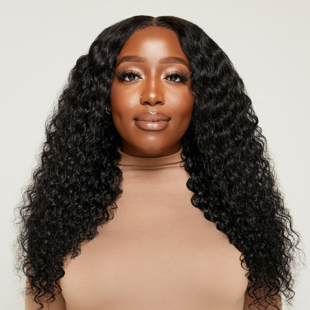 Jet Black Very Wavy HD Lace Wig