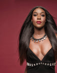Kinky Straight Chocolate Brown Ombre - Holiday Collection