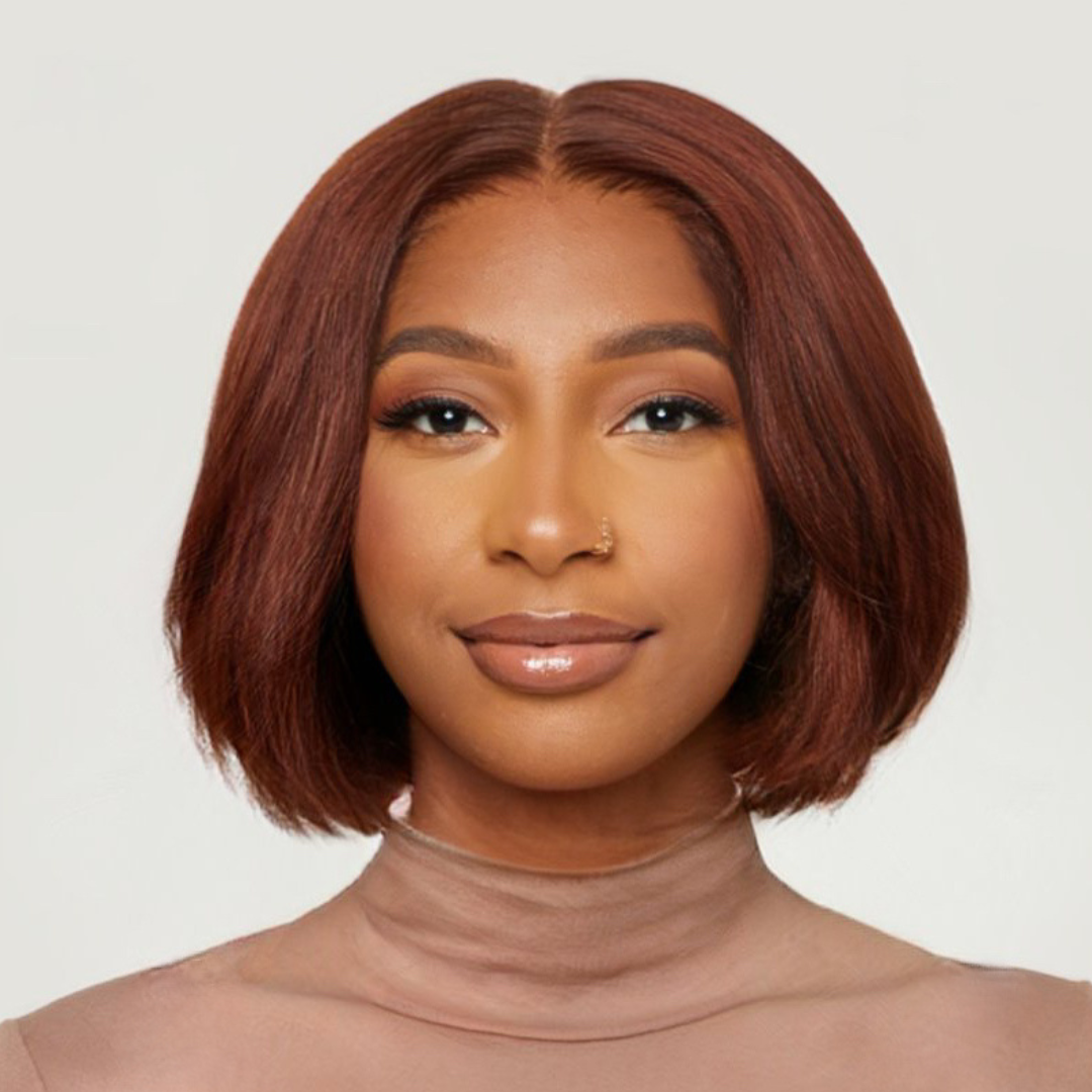 Auburn Very Straight HD Lace Bob Wig