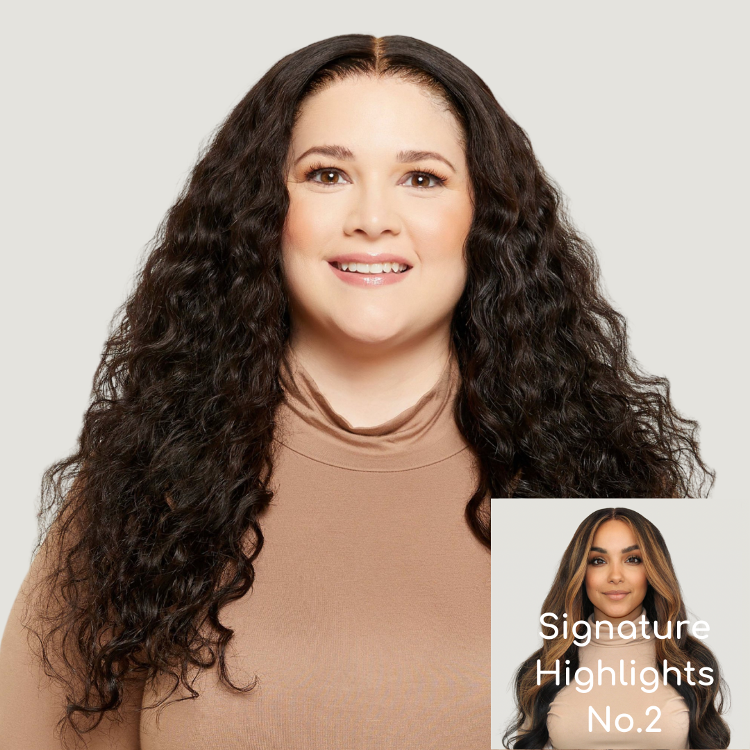 Natural Black Wavy HD Lace Wigs