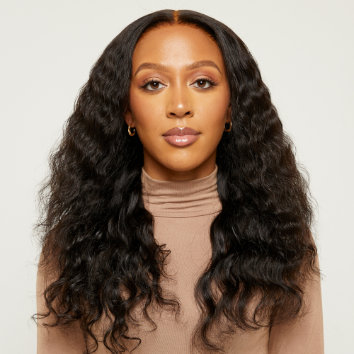 Natural Black Wavy HD Lace Wigs